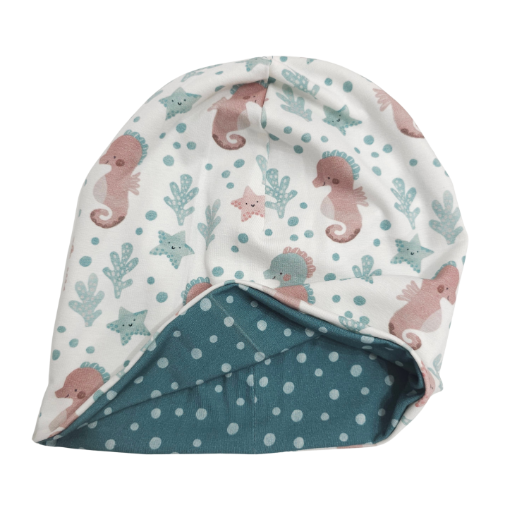 Wendebeanie Unter dem Meer / Seepferdchen